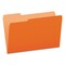 Pendaflex Colored File Folders 1/3-Cut Tabs Legal Size Orange/Light Orange 100/Box